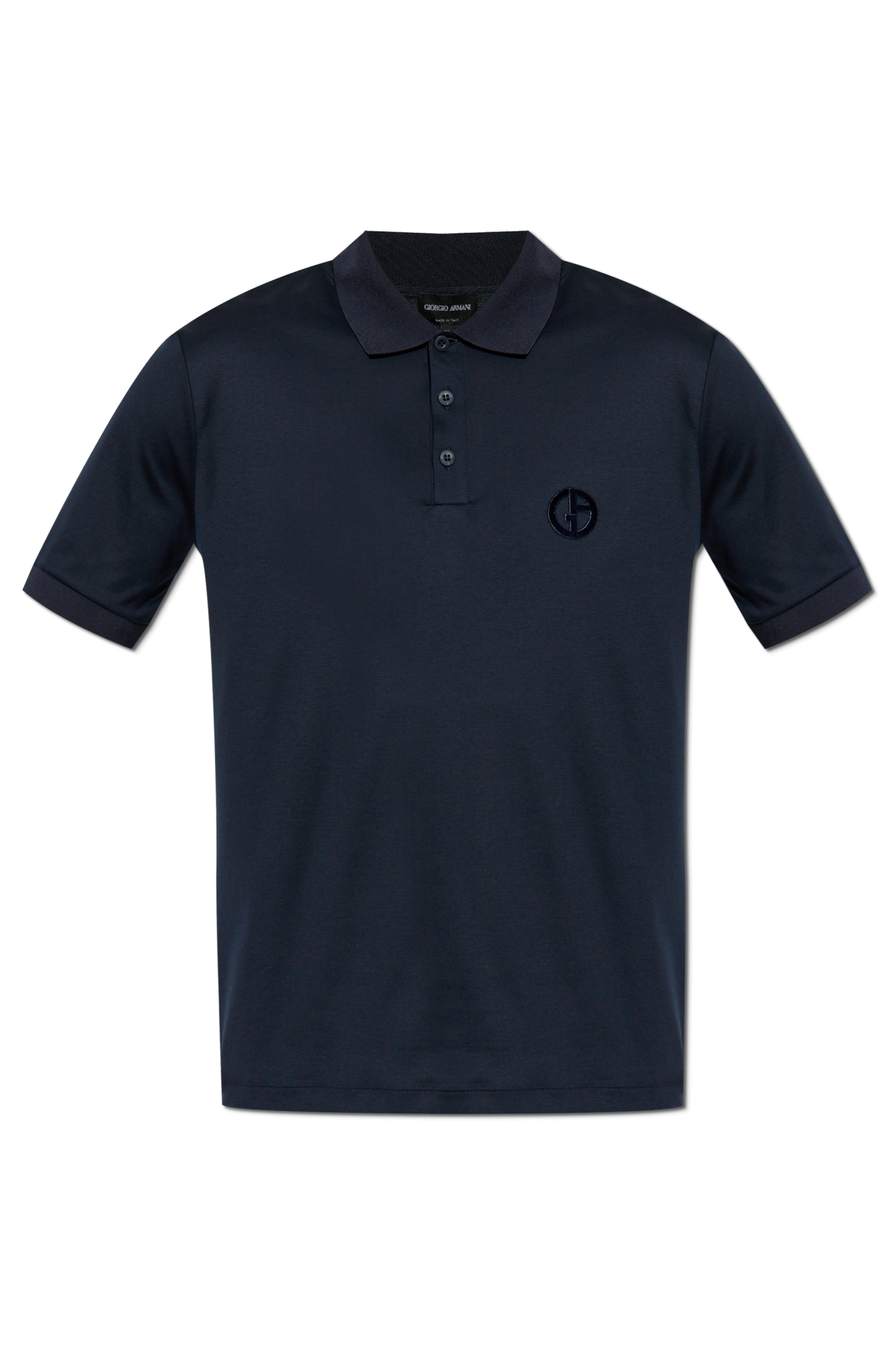 Tシャツ・カットソー GIORGIO ARMANI Men Polo Shirts GM001085 TE10629 UB100 BLUE Cotton interlock crew-neck T-shirt | Giorgio Armani